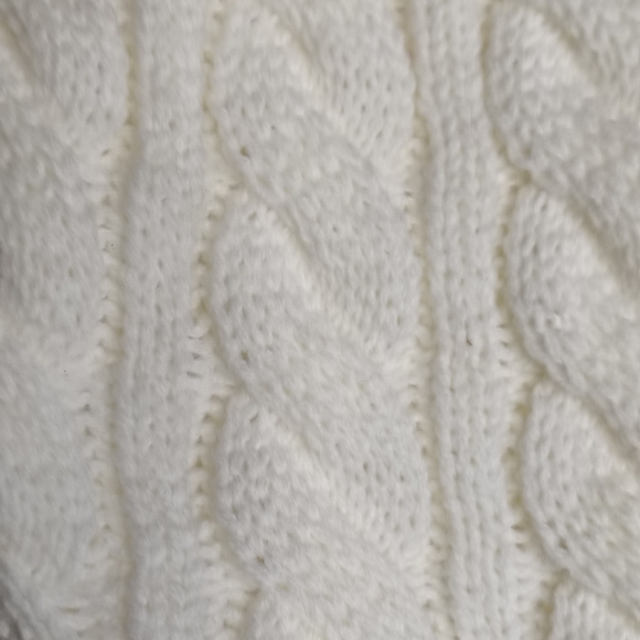 Wondershop at Target Stocking in Cable Knit with Fake Fur Top and Pom Poms - Picture 4 of 16